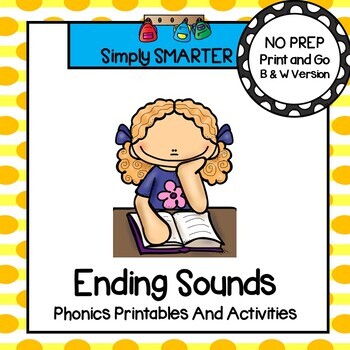 Preview of Ending Sound Printables and Activities