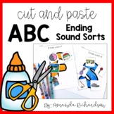 Ending Sound Sorts Cut and Paste Activities