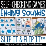 Ending Sounds | 17 Final Consonant Sound Self Checking Games