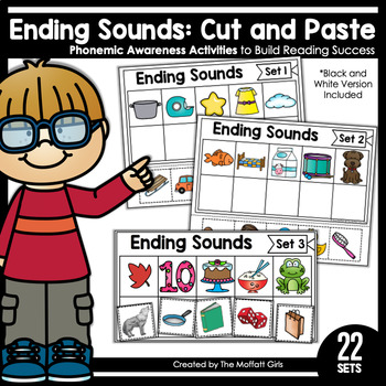 Preview of Ending Sounds (Cut and Paste): Phonemic Awareness