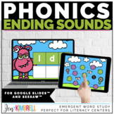 Ending Sounds Digital Task Cards | Game and Worksheets | D