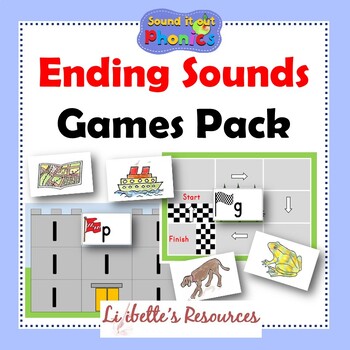 Preview of Ending Sounds Games Pack Phonics