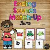 Ending Sounds Match Up Game | Literacy Centers | Final Let