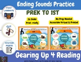 Ending Sounds Review Istation Practice Prek to 1st