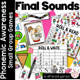 Ending Sounds Small Group Games | Phonemic Awareness | Sci