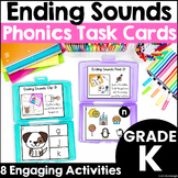 Ending Sounds Task Cards - Final Consonant Phoneme Segment