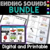 Ending Sounds Worksheets and Digital Activities Bundle