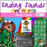 Ending Sounds for CvC Words St Patricks Day | Boom Cards |