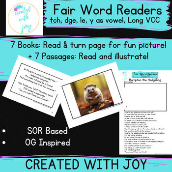 Preview of Ending Spelling Patterns Science of Reading Decodables 69-76 Fair Word Readers