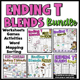 Ending T Blends BUNDLE - Worksheets, Games, Sorting, & More