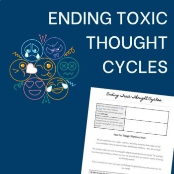 Preview of Ending Toxic Thought Cycles Worksheet
