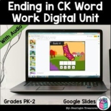 Ending in CK Words Word Work Digital Unit Early Readers, G