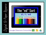 Ending in -ed Activities: Digital & Paper Versions (Google