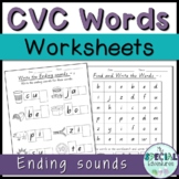 Ending sounds worksheets