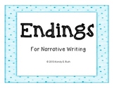 Endings Posters for Narrative Writing