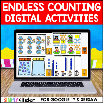Preview of Endless Digital Counting Bundle for Google and Seesaw