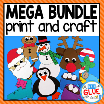 Preview of Holiday Crafts, Letter Crafts, Numbers Crafts & More | Writing Prompt Activities