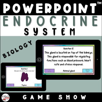 Preview of Endocrine System Biology PowerPoint™ Game Show Activity