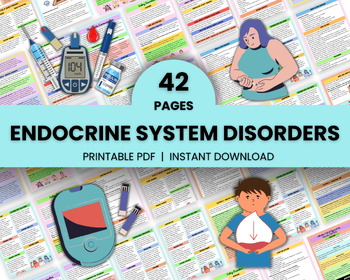 Preview of Endocrine System Bundle42page | Nursing Study Guide | Endocrine Med Surg