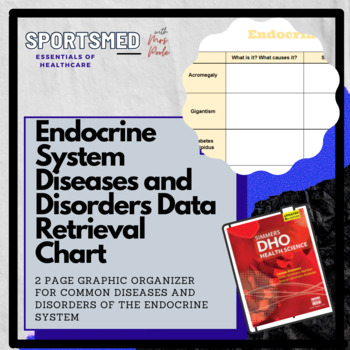 Preview of Endocrine System Diseases and Disorders Data Retrieval Chart (DRC)