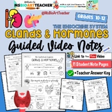 Endocrine System Glands and Hormones Guided Video Notes