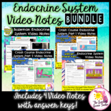 Endocrine System Video Notes Bundle | NO PREP or ACTIVE TEACHING!