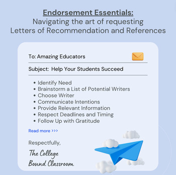 Preview of Endorsement Essentials: Navigating Requesting Letters of Rec & References