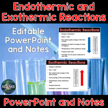 Preview of Endothermic and Exothermic PowerPoint and Notes