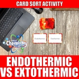 Endothermic vs Exothermic Card Sort Activity