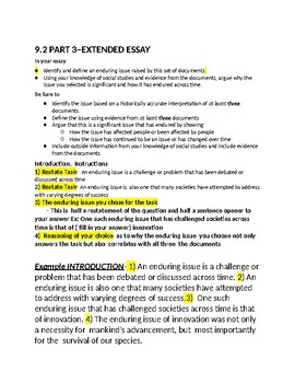 how to write a thesis for an enduring issue essay