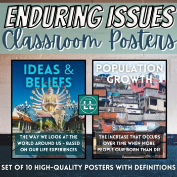 Preview of Enduring Issues Classroom Posters with Definitions