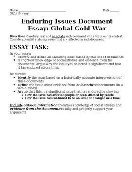 dbq essay cold war