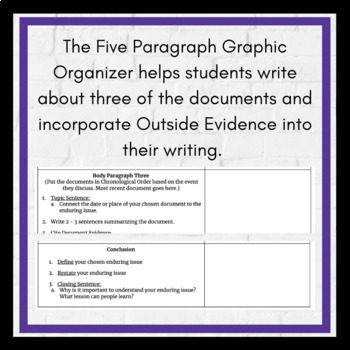 enduring issue essay graphic organizer