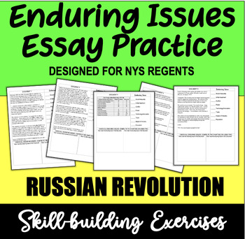 Preview of Enduring Issues Practice! Russian Revolution!