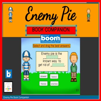 Preview of Enemy Pie Book Companion Boom Cards