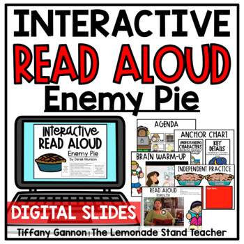 Enemy Pie Characters Setting And Events Digital Read Aloud Google Slides Tm