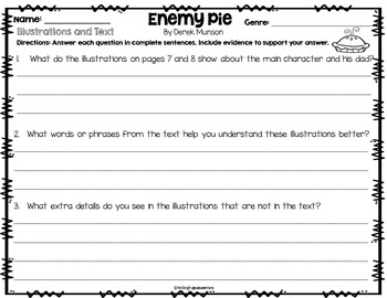 LIVING WITH THE ENEMY Lesson preparation worksheet