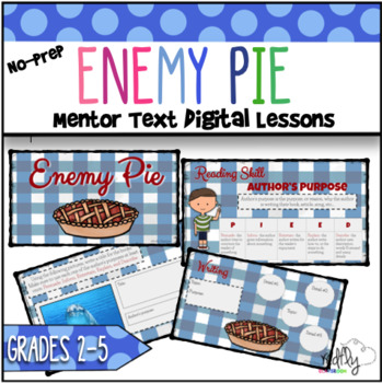 Preview of Enemy Pie    Full Week of No-Prep Mentor Text Lessons    Digital