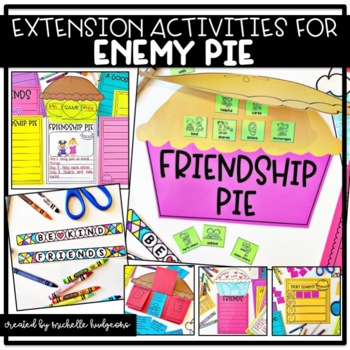 Preview of Enemy Pie Reading Comprehension Activities, Back to School Read Aloud