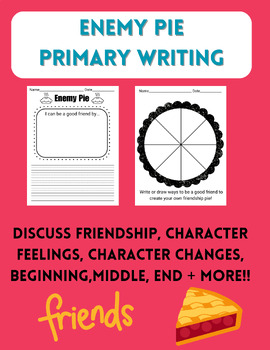 Preview of Enemy Pie-- SEL and Writing Activities!