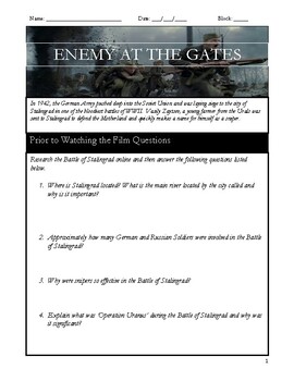 Enemy Worksheets Teaching Resources Teachers Pay Teachers