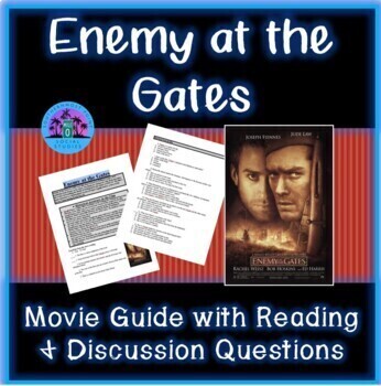 Preview of Enemy at the Gates Movie Worksheet and Reading