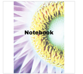 Preview of Energetic floral burst explosion. Best  Notebook Cover A4 Document