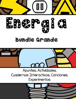 Preview of Energía (Luz, Sonido, Electricidad, Calor) Cuaderno Interactivo, Apuntes, Lab