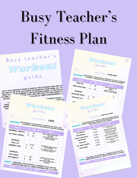 Preview of EnergizeED: A Workout Guide for Busy Educators