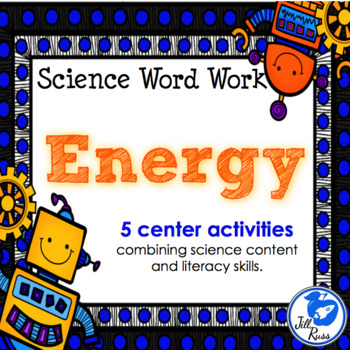 Preview of Energy: 5 Literacy Stations combining Science and Literacy for Big Kids