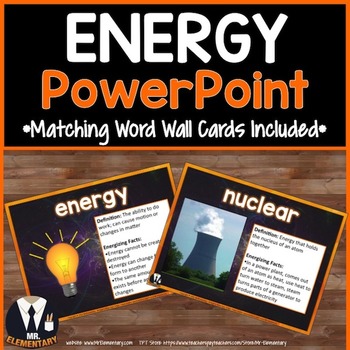 Preview of Energy Vocabulary PowerPoint