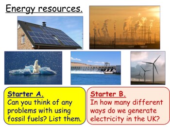 Preview of Energy - 6 Full Lessons - KS3 Topic 7I