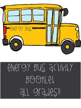energy bus activity booklet by donuts and dewall tpt