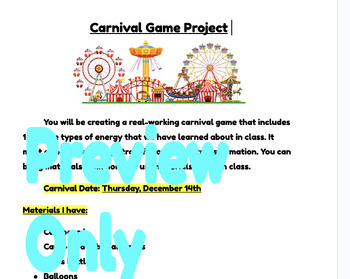 Preview of Energy Carnival Project